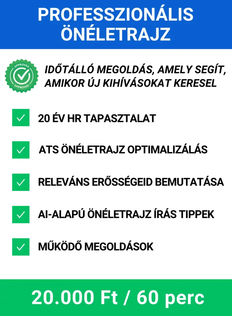 Önéletrajz tanácsadás, hogy kitűnj a pályázók közül.